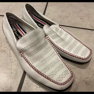 Brass Boot men loafers white